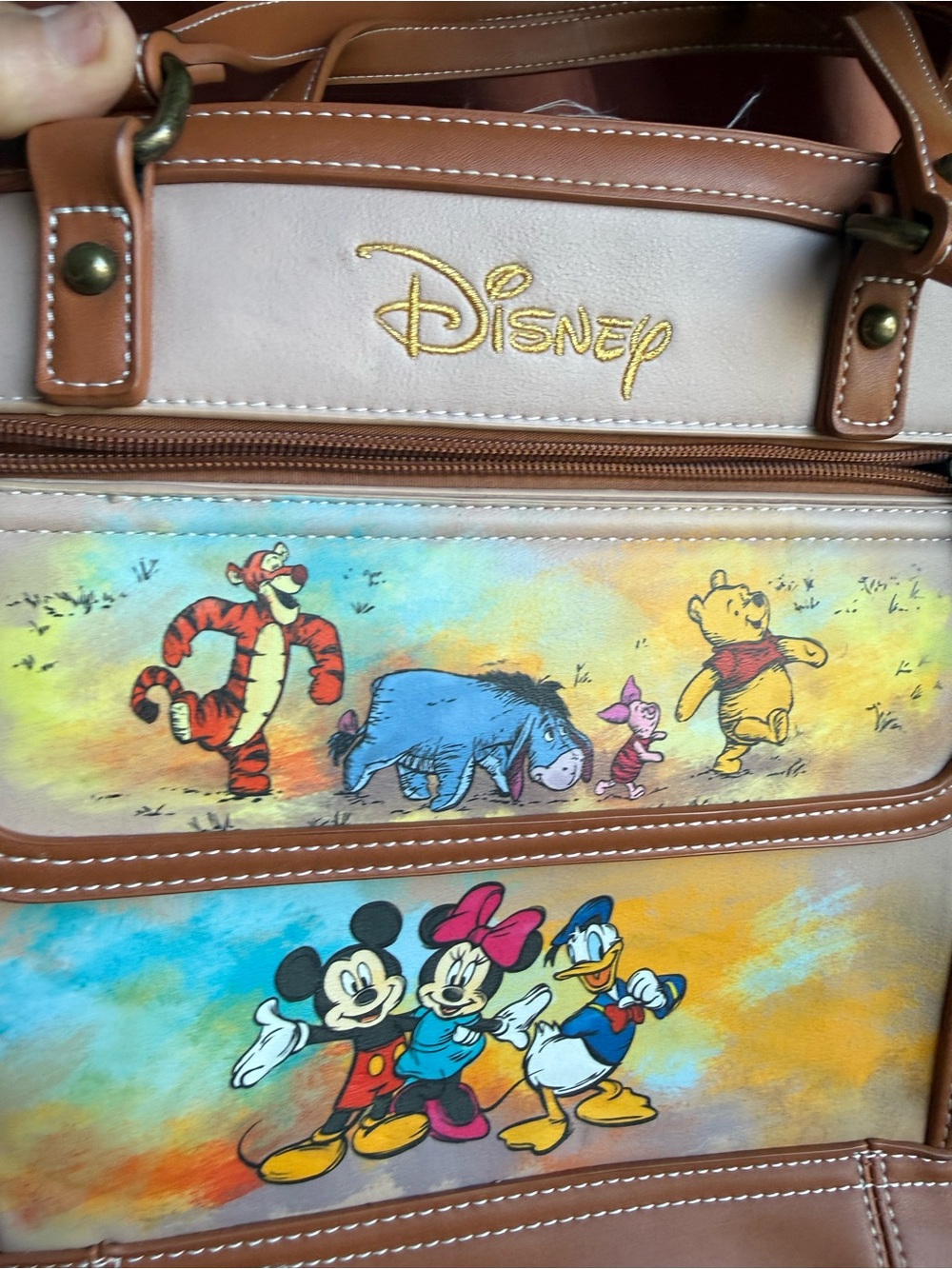 The Bradford Exchange Brown Multi-Color Disney Character Shoulder Bag - Picture 2 of 7